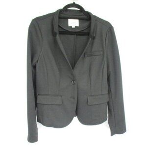 Ann Taylor Loft Black Blazer Jacket Womens Size Medium Business Casual Classic